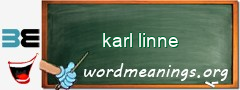 WordMeaning blackboard for karl linne